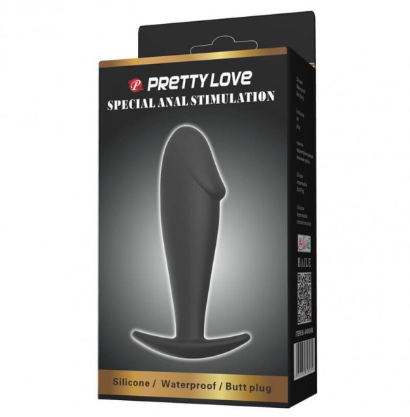 PRETTY LOVE - Dildo Anal Butt Plug (Black)